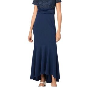 JS Collections Women Elliot Bateau Neck Gown